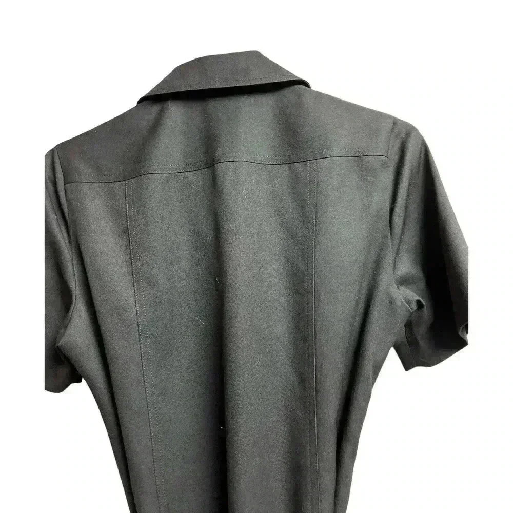 Pendleton Black Shift Belted Dress 100% Virgin Wool Career Fully Lined - Picture 11 of 14